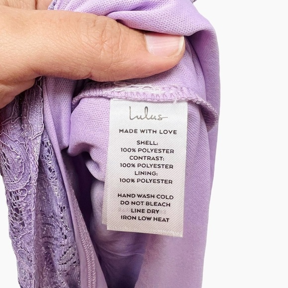 Lulu's Lavender Lace Maxi Dress - Picture 6 of 8